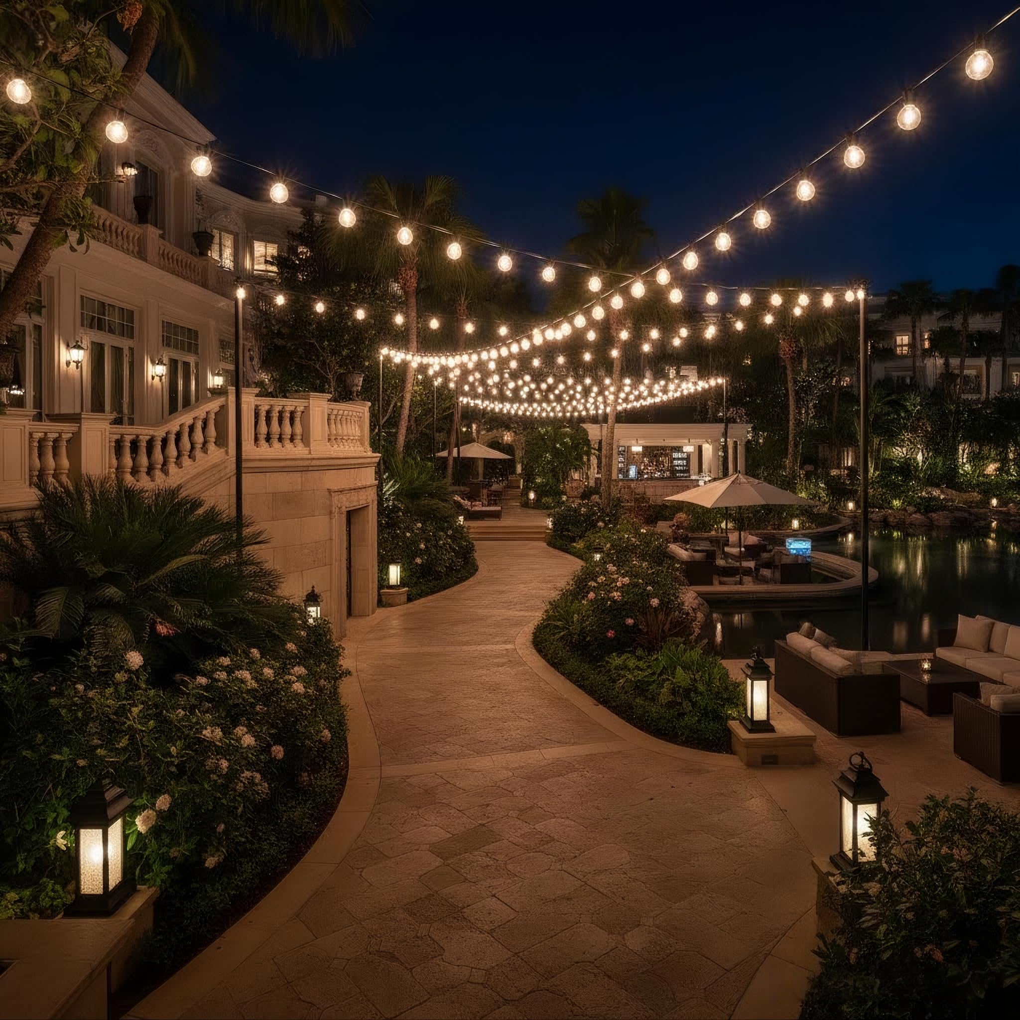 RTTY Dense-Glow long driveway edge lighting for modern properties