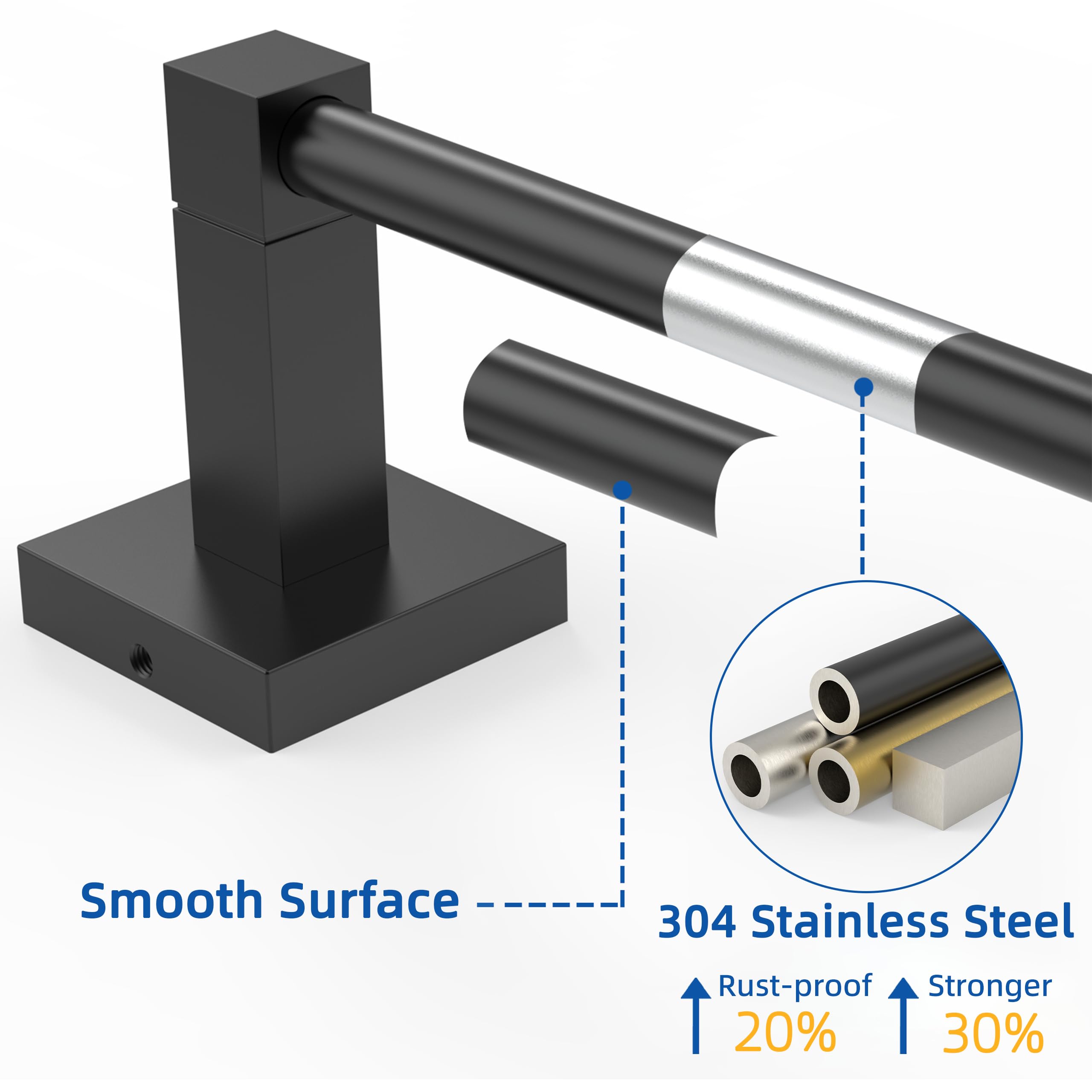 Ruacq concealed screws create a seamless bathroom look