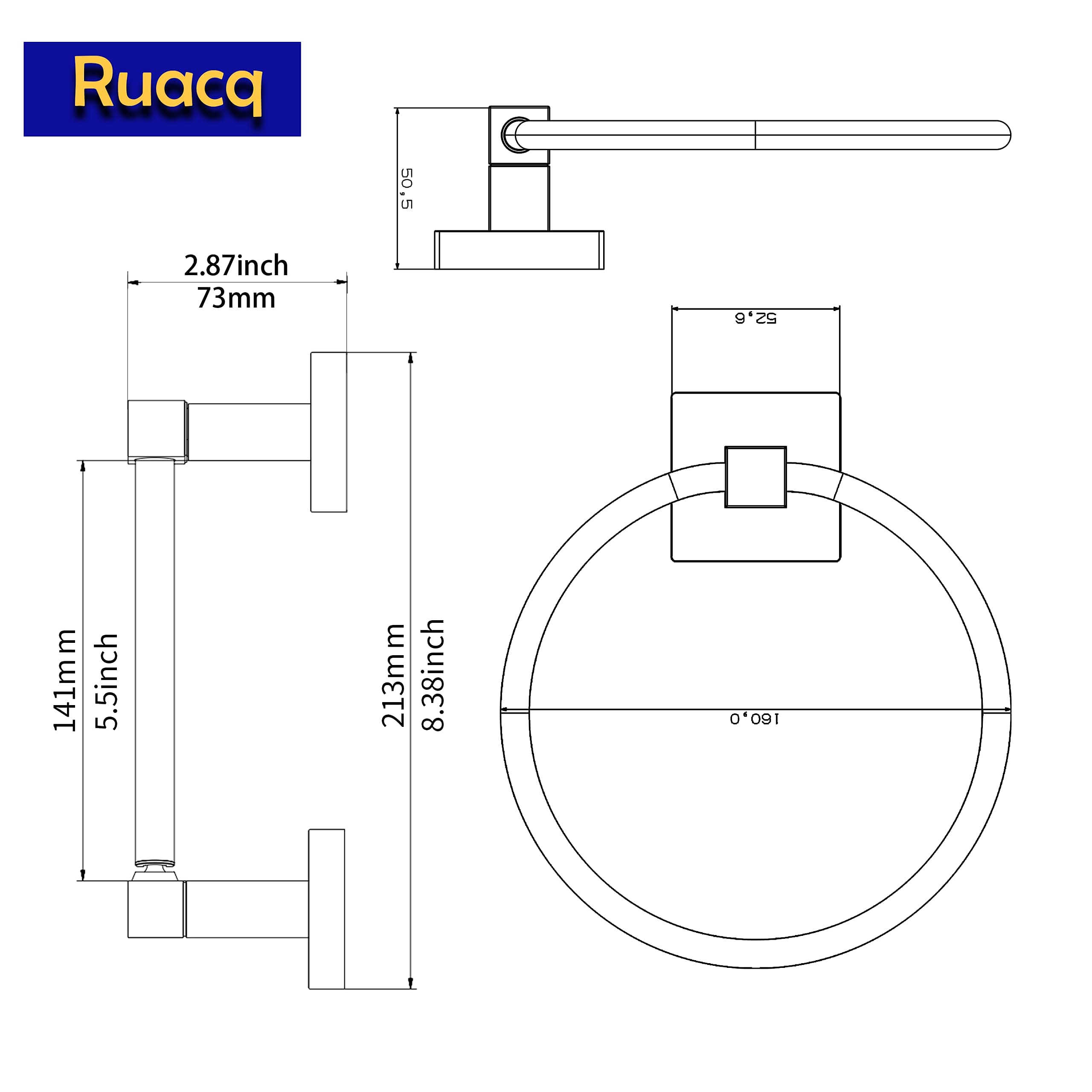 Ruacq modern bathroom accessories add durable, low-maintenance appeal