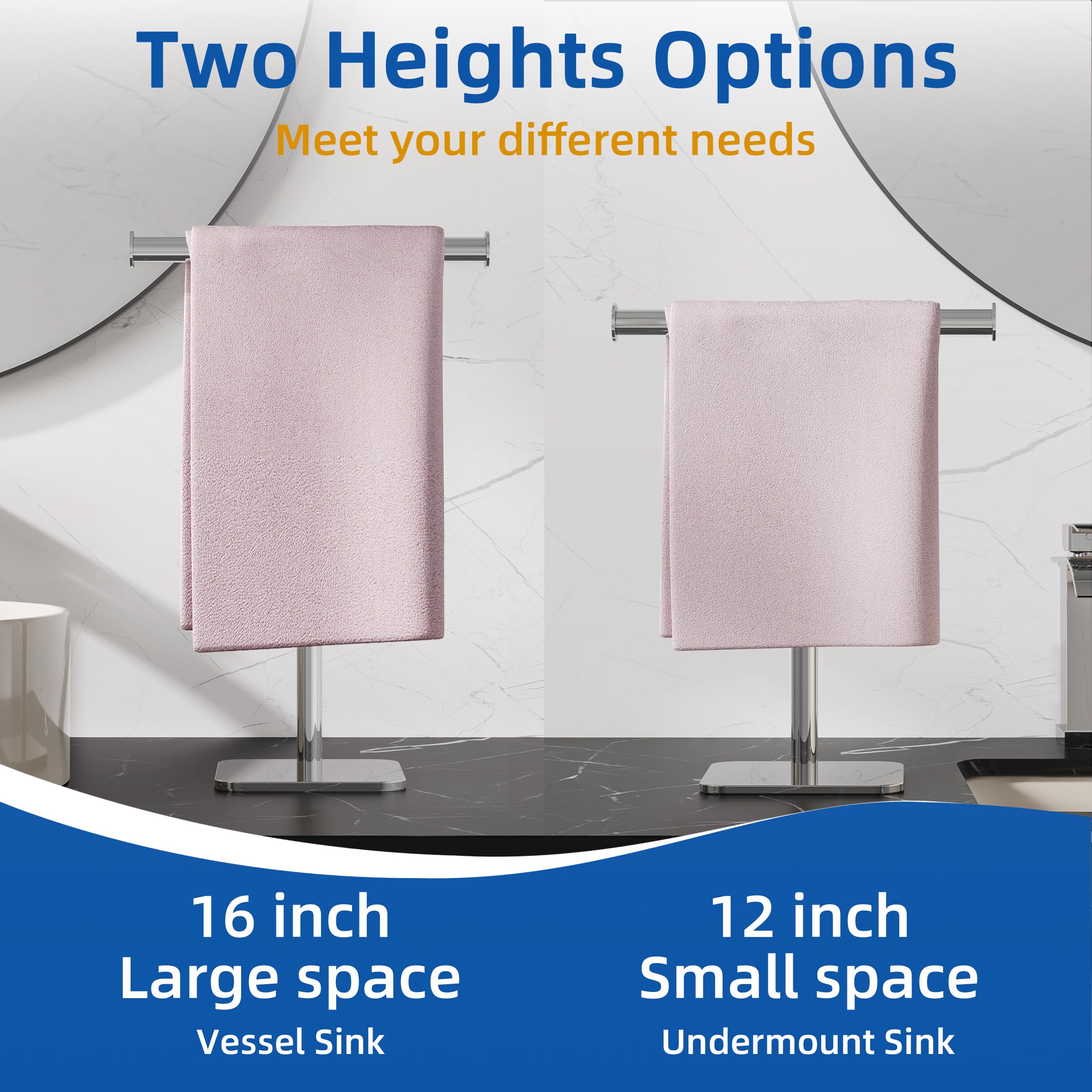 Ruacq versatile design suits bathrooms, kitchens, and vanity areas.