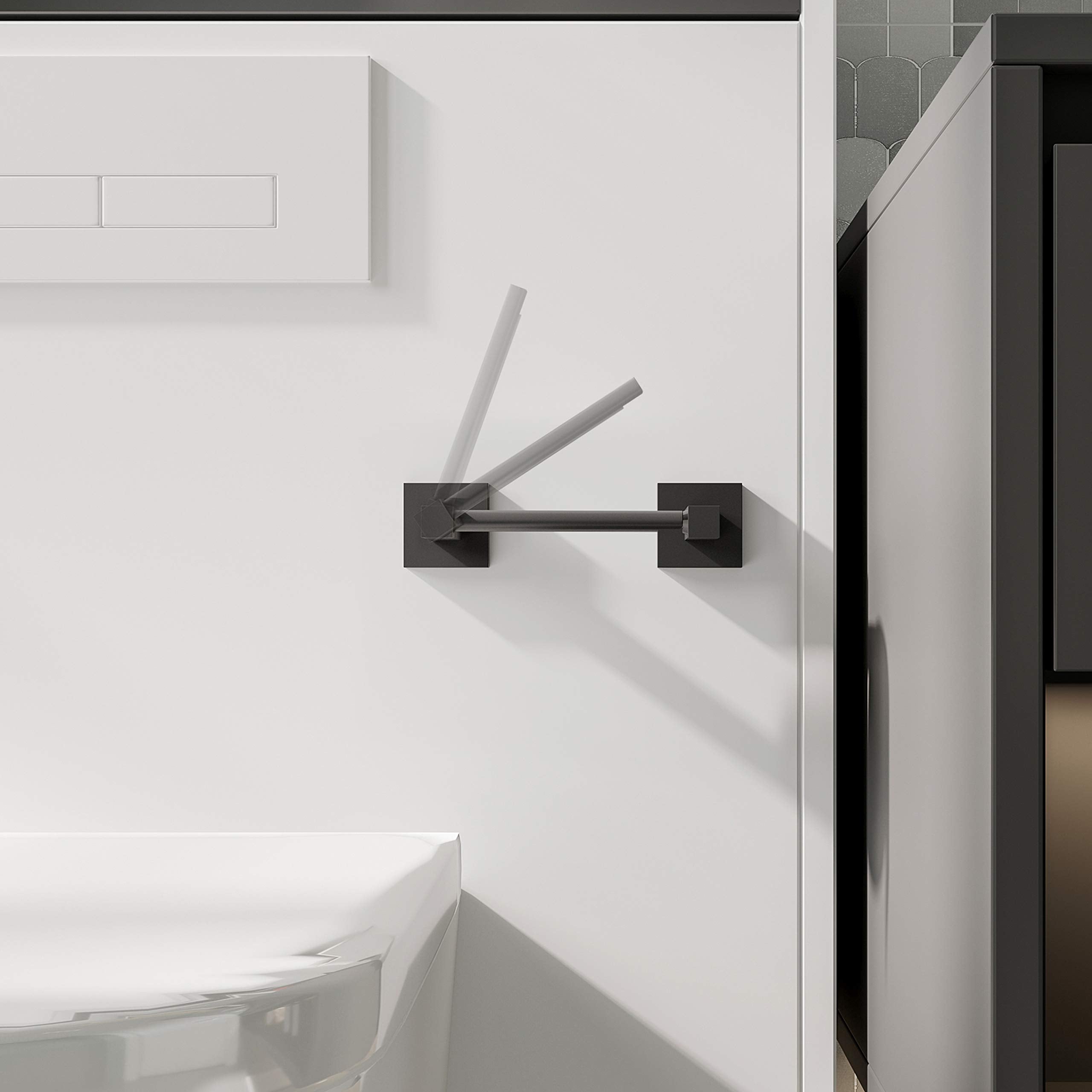 Ruacq pivoting bar end design allows effortless roll replacement.