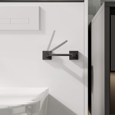Ruacq pivoting bar end design allows effortless roll replacement.