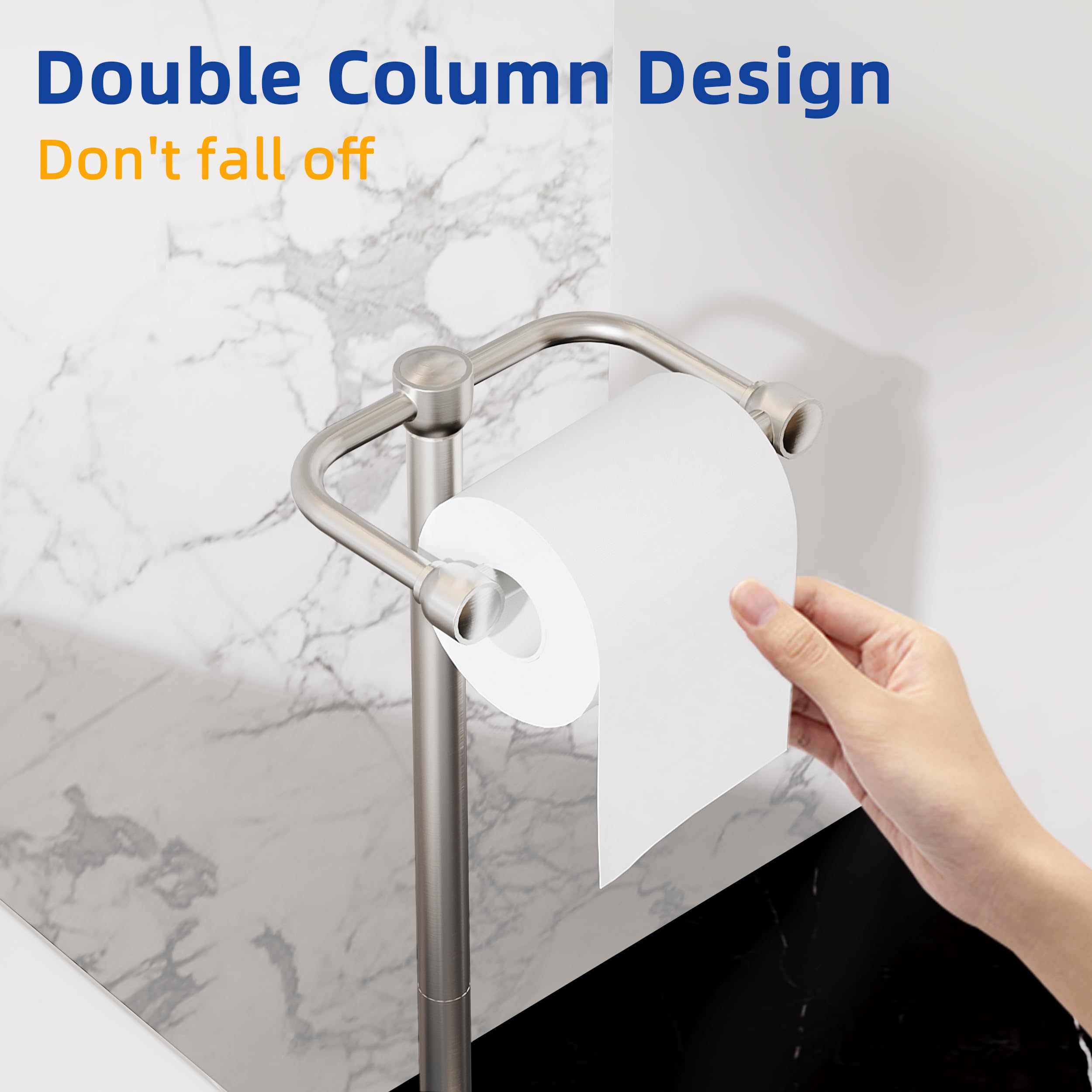 Ruacq stainless steel 304 construction resists rust in humid bathrooms.