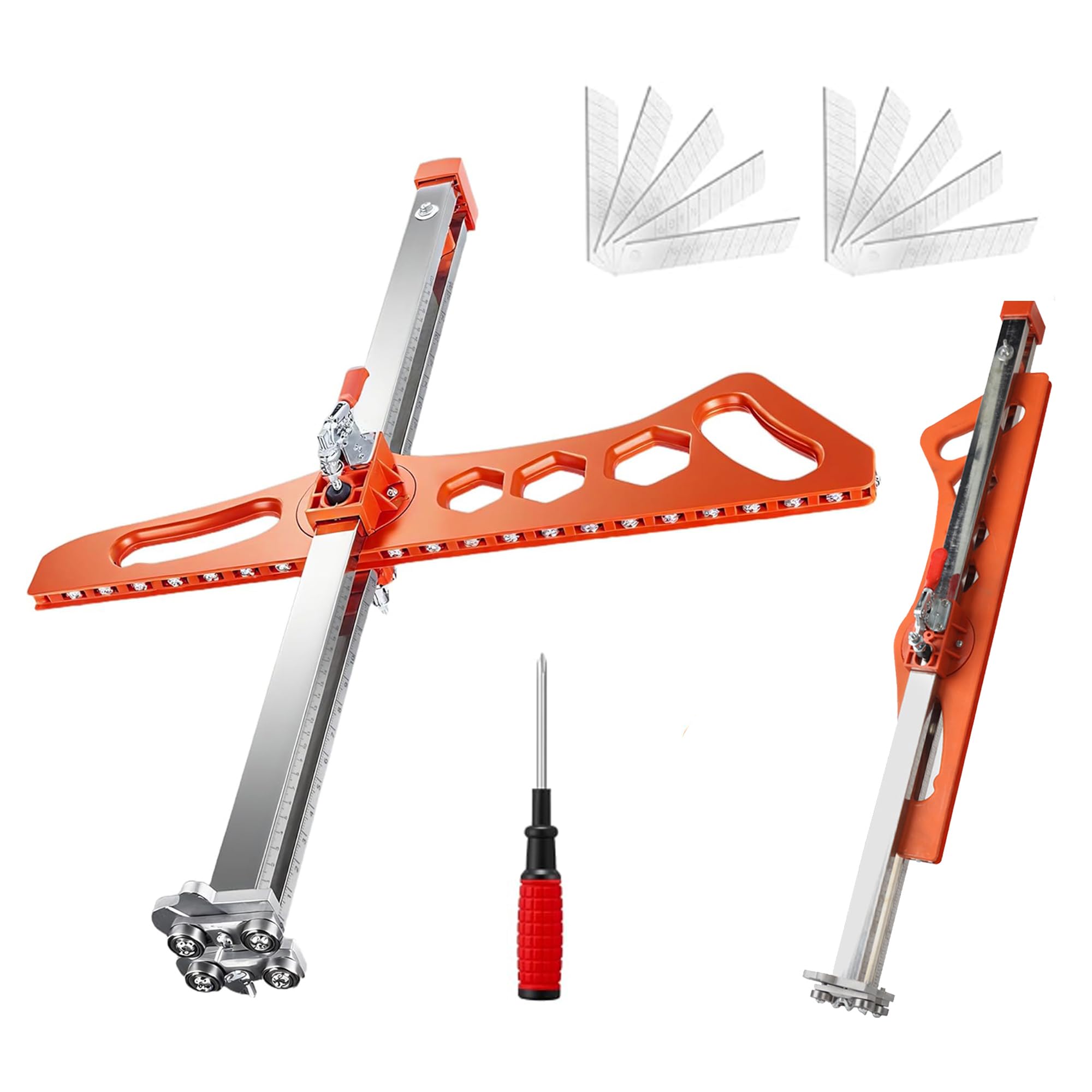 Ruaizel foldable drywall cutter with 60cm scale for precise extended cuts.
