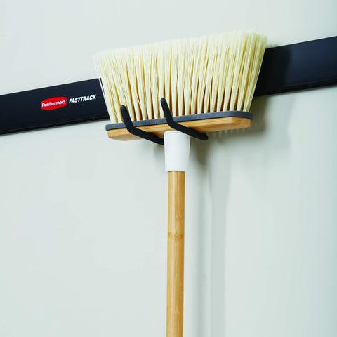 Rubbermaid easy snap-on functionality for FastTrack rails.