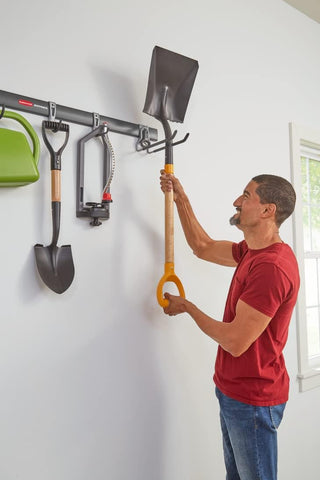 Rubbermaid FastTrack steel construction resists rust over time