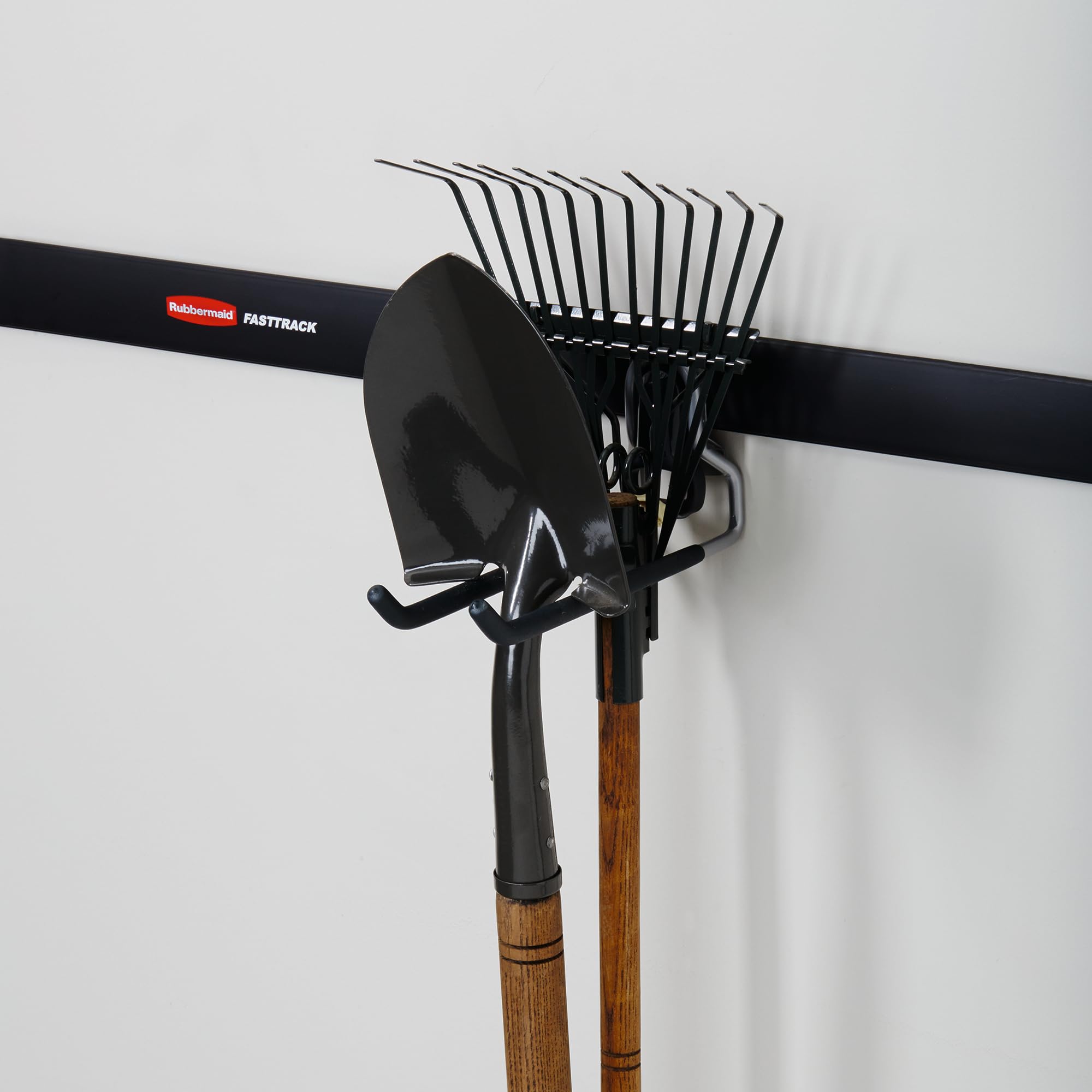 Rubbermaid heavy-duty steel construction delivers durable garage organization