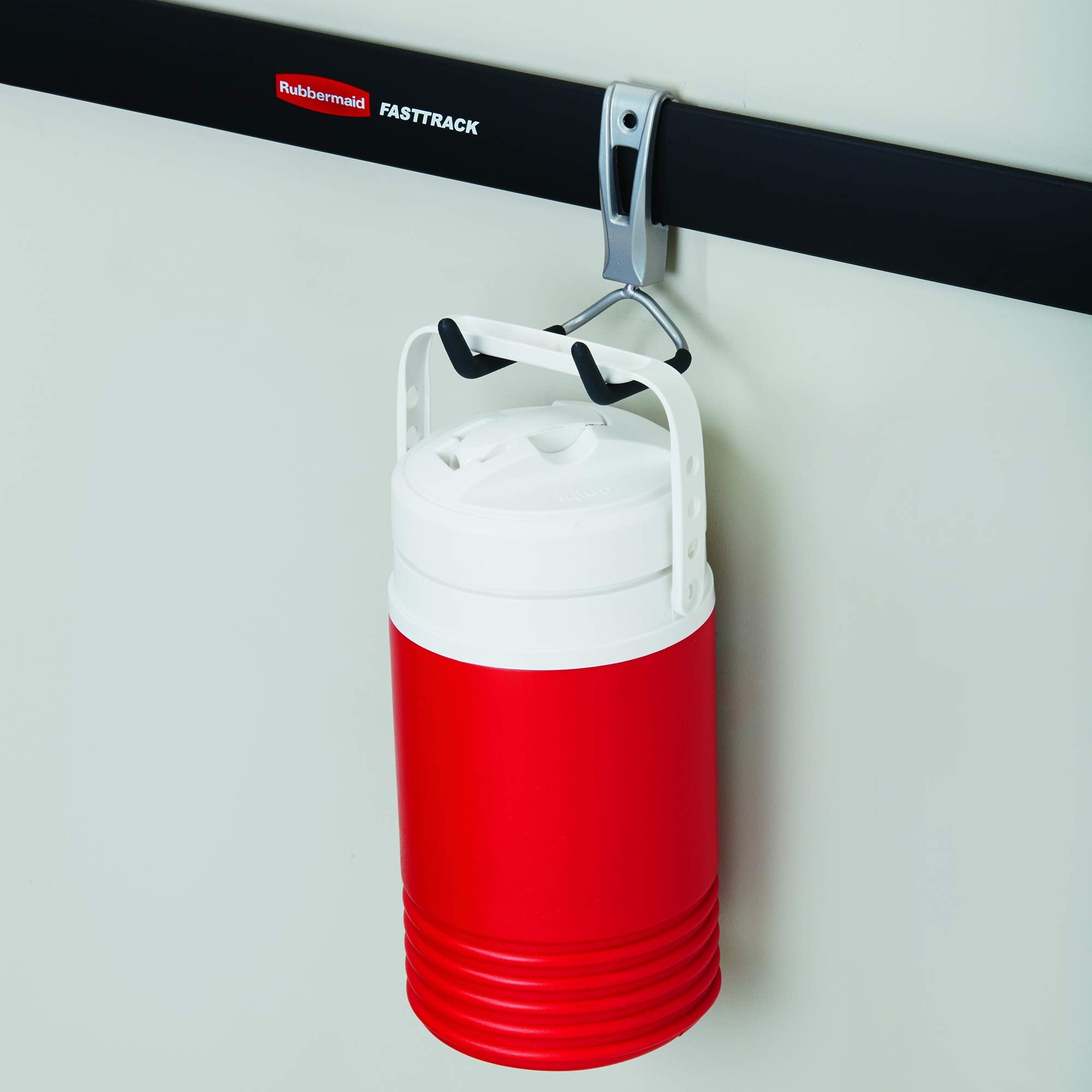 Rubbermaid heavy-duty steel construction delivers lasting garage organization.