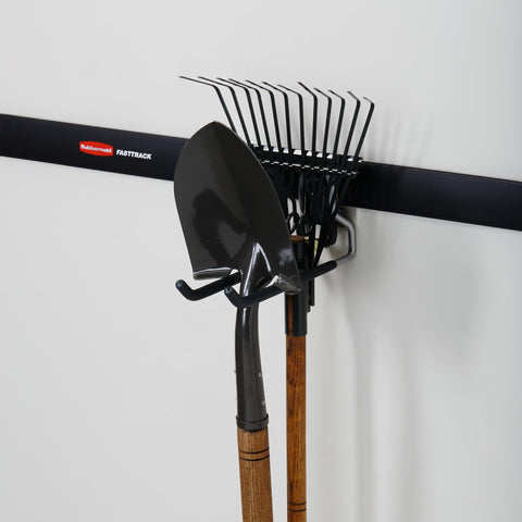 Rubbermaid heavy-duty steel construction delivers durable garage organization