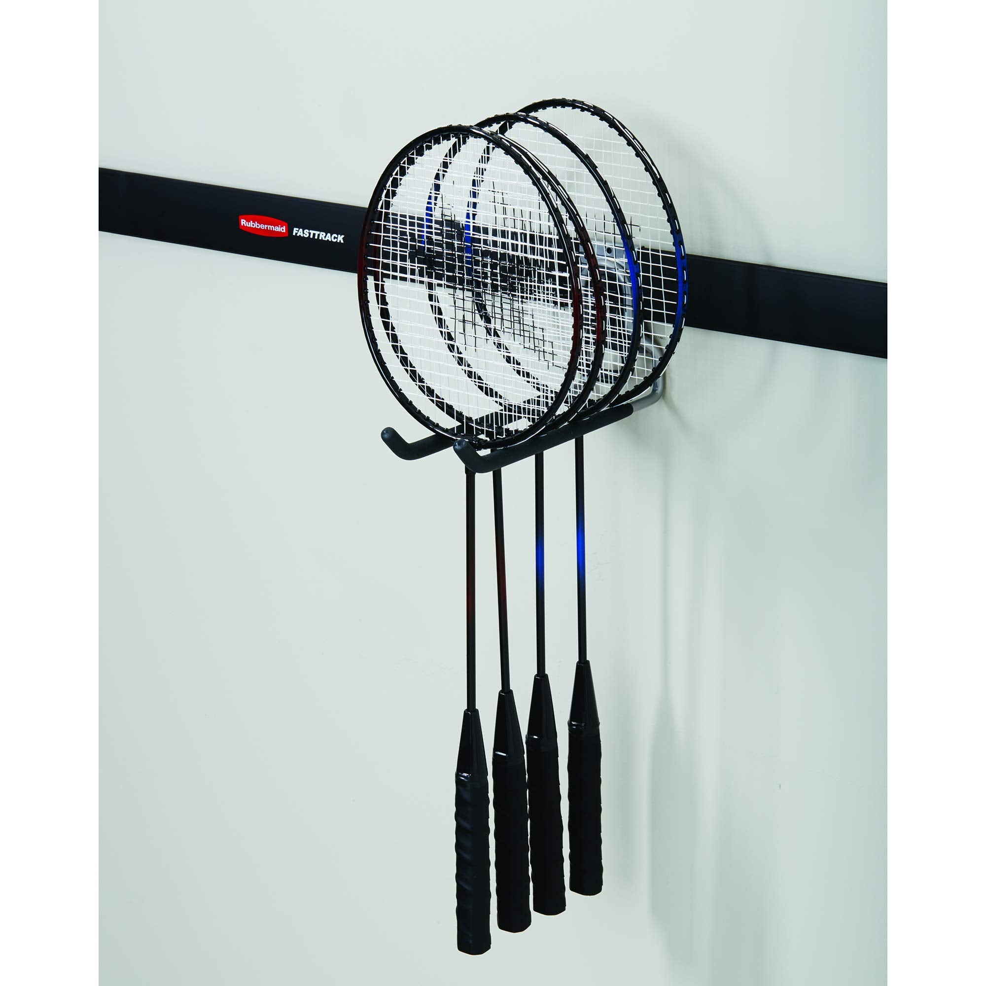 Rubbermaid hook with soft grip coating protects items from dings