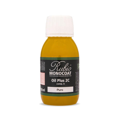 Rubio Monocoat Pure oil sample showing a one-layer application for fast indoor protection