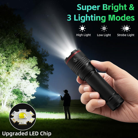 Ruboliy compact tactical flashlight with rugged durability.
