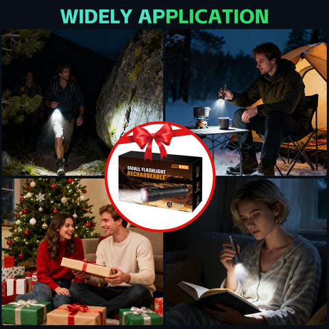 Ruboliy home and outdoor flashlight set for emergencies and travel.