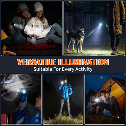 Rufykiri complete flashlight package with cables and lanyards for quick setup.