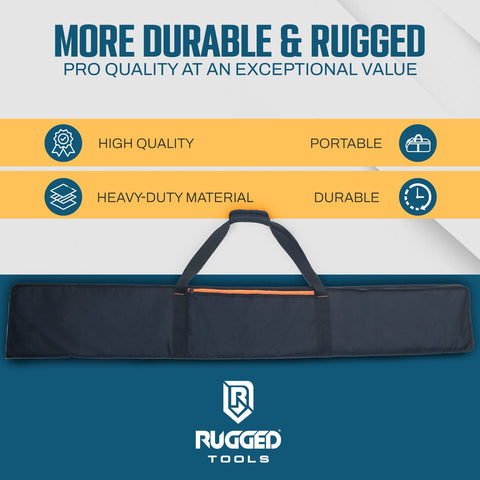 Rugged Tools Guide Rail Bag interior partition keeping rails organized and protected
