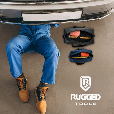 Rugged Tools toolbag combo outdoor use for gardening and HVAC tasks