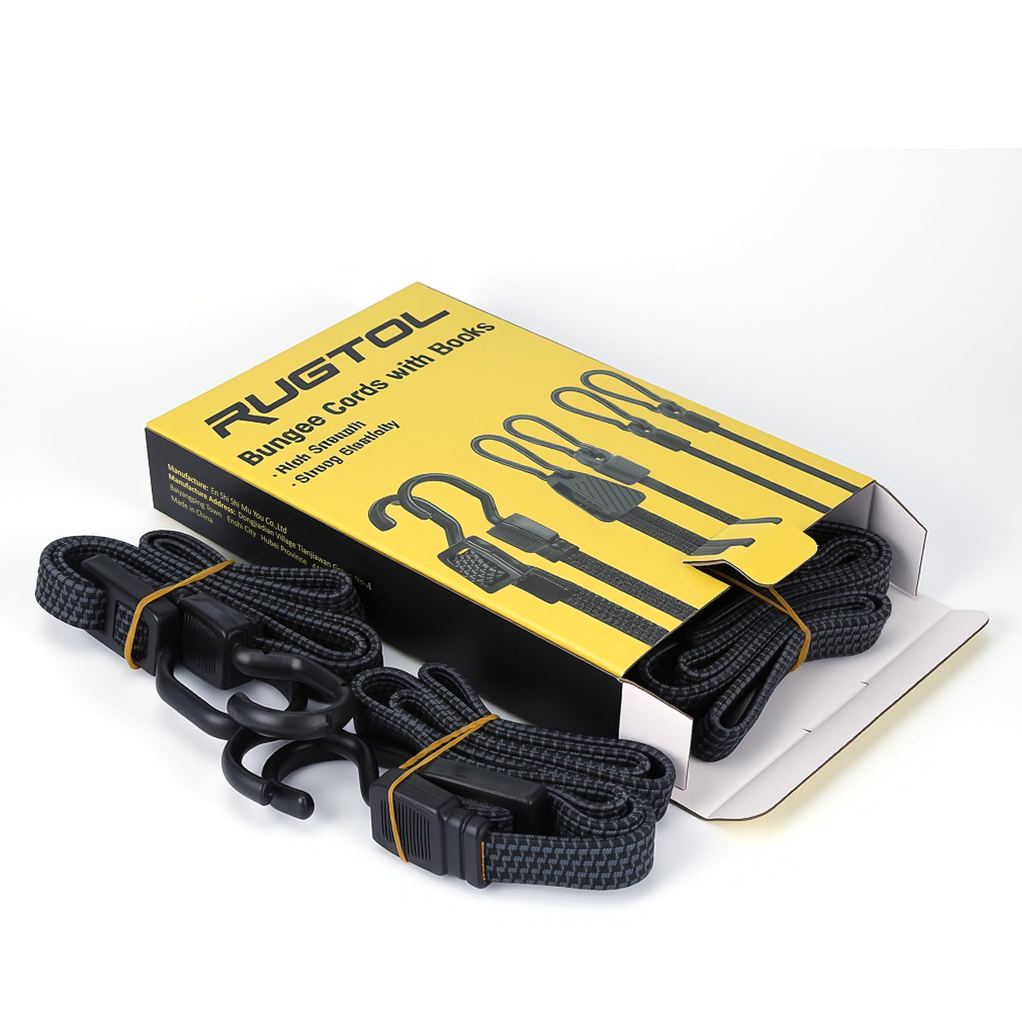 Rugtol bungee cords used with roof racks to keep cargo safe