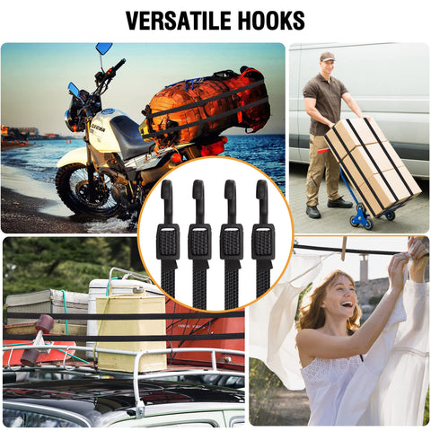 Rugtol outdoor-friendly bungee cords endure sun and weather for all-season use