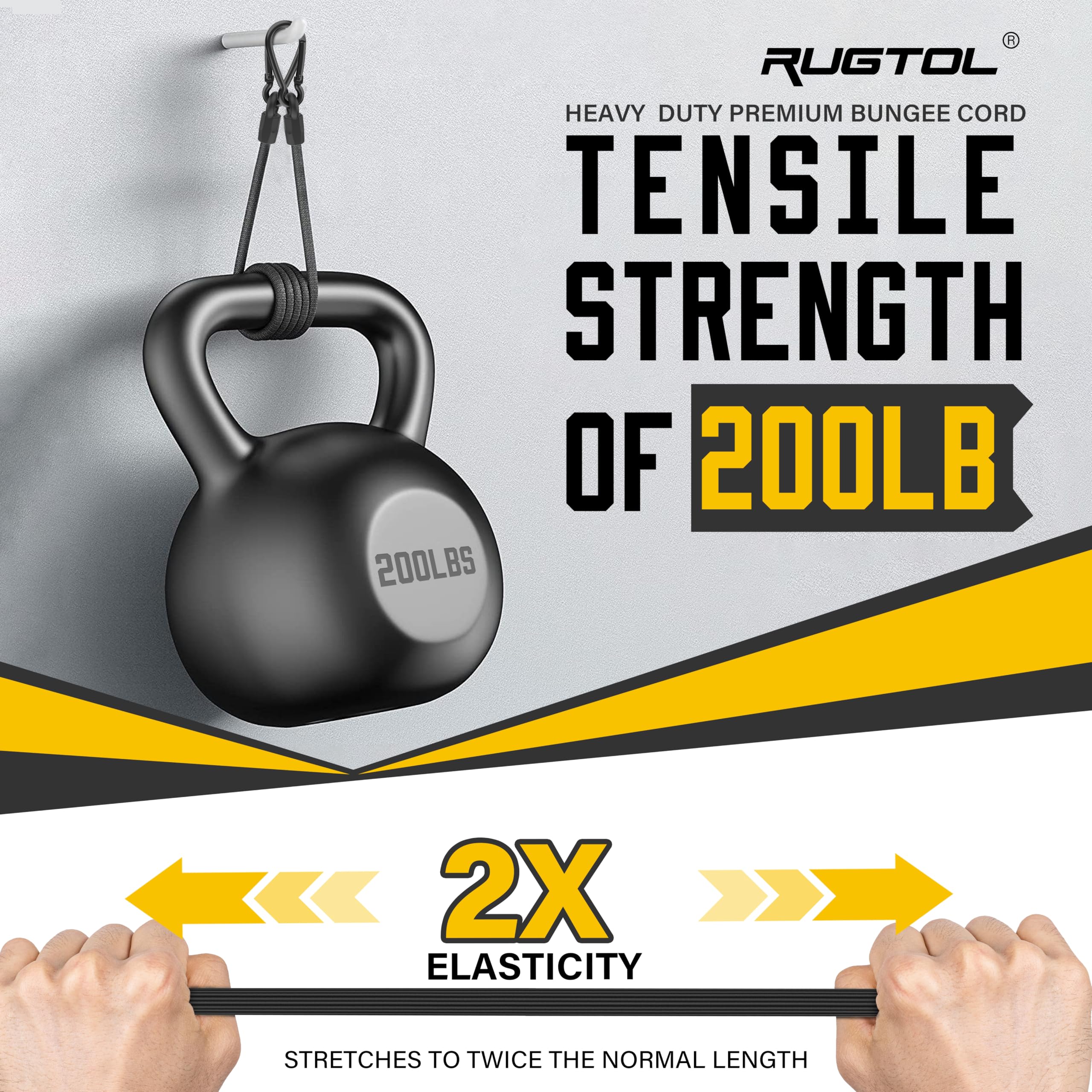 Rugtol rust-resistant carabiner hooks with coating resist wear.