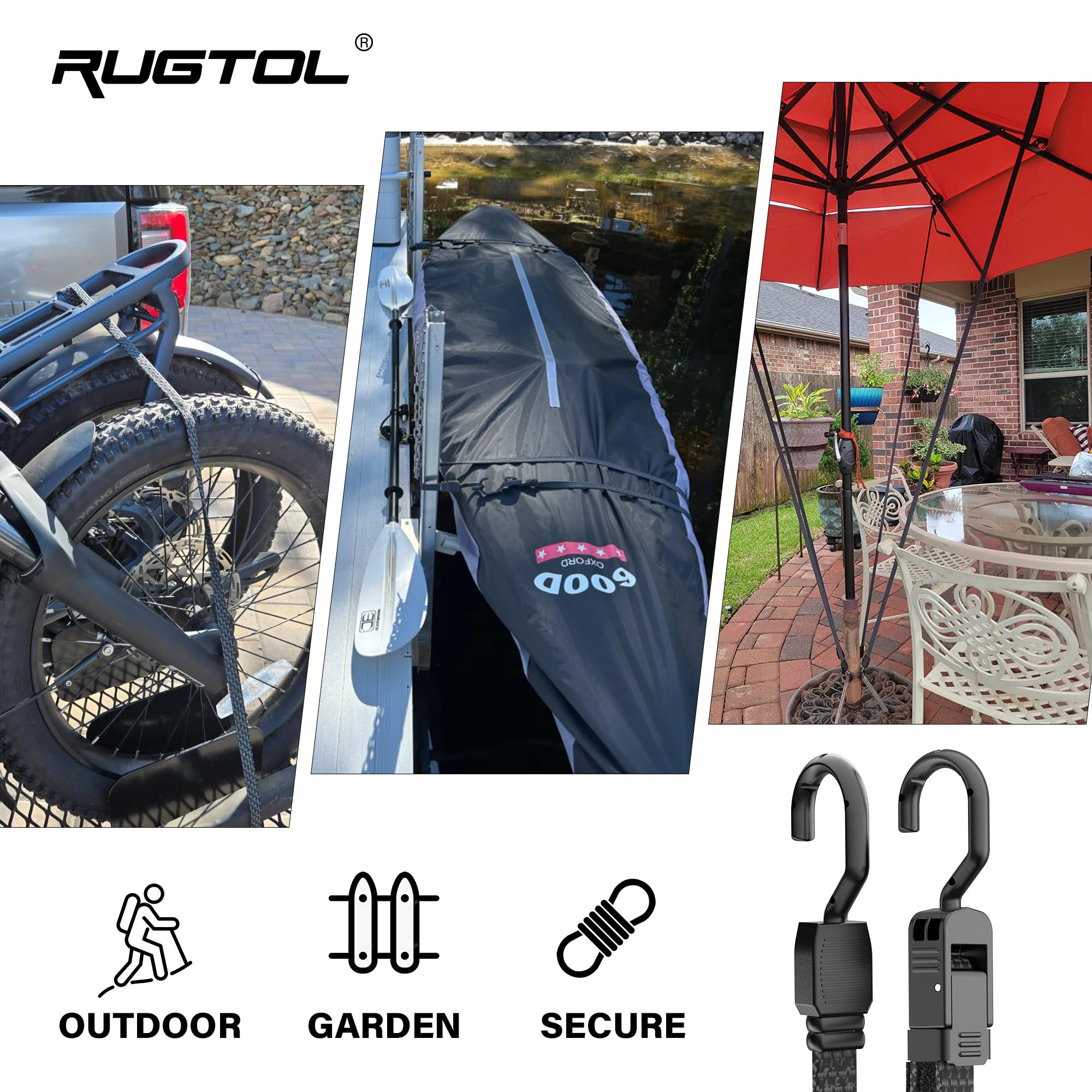 Rugtol six-pack cords provide ready-to-use tie-down solutions.