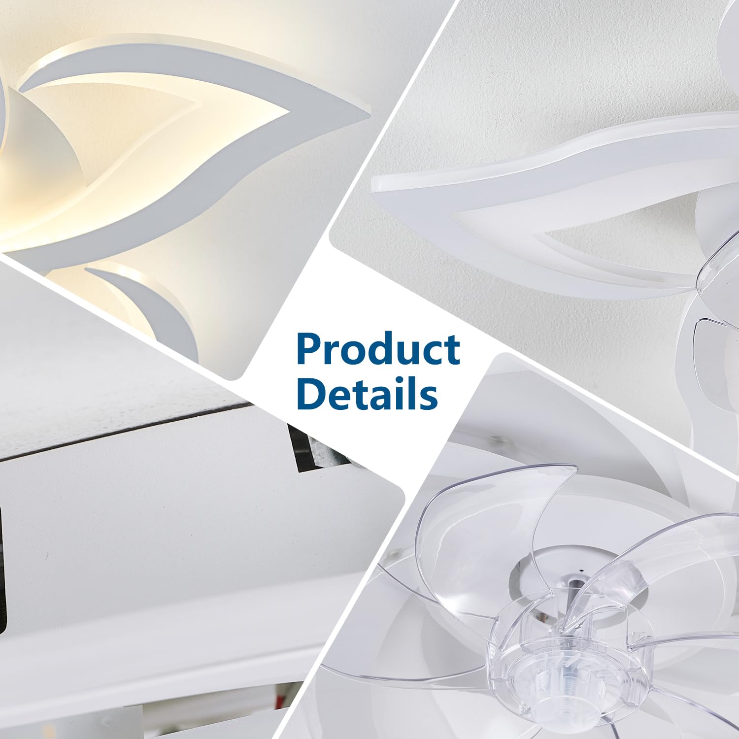 Ruibutrade 6-speed DC motor provides efficient airflow with near-silent operation.