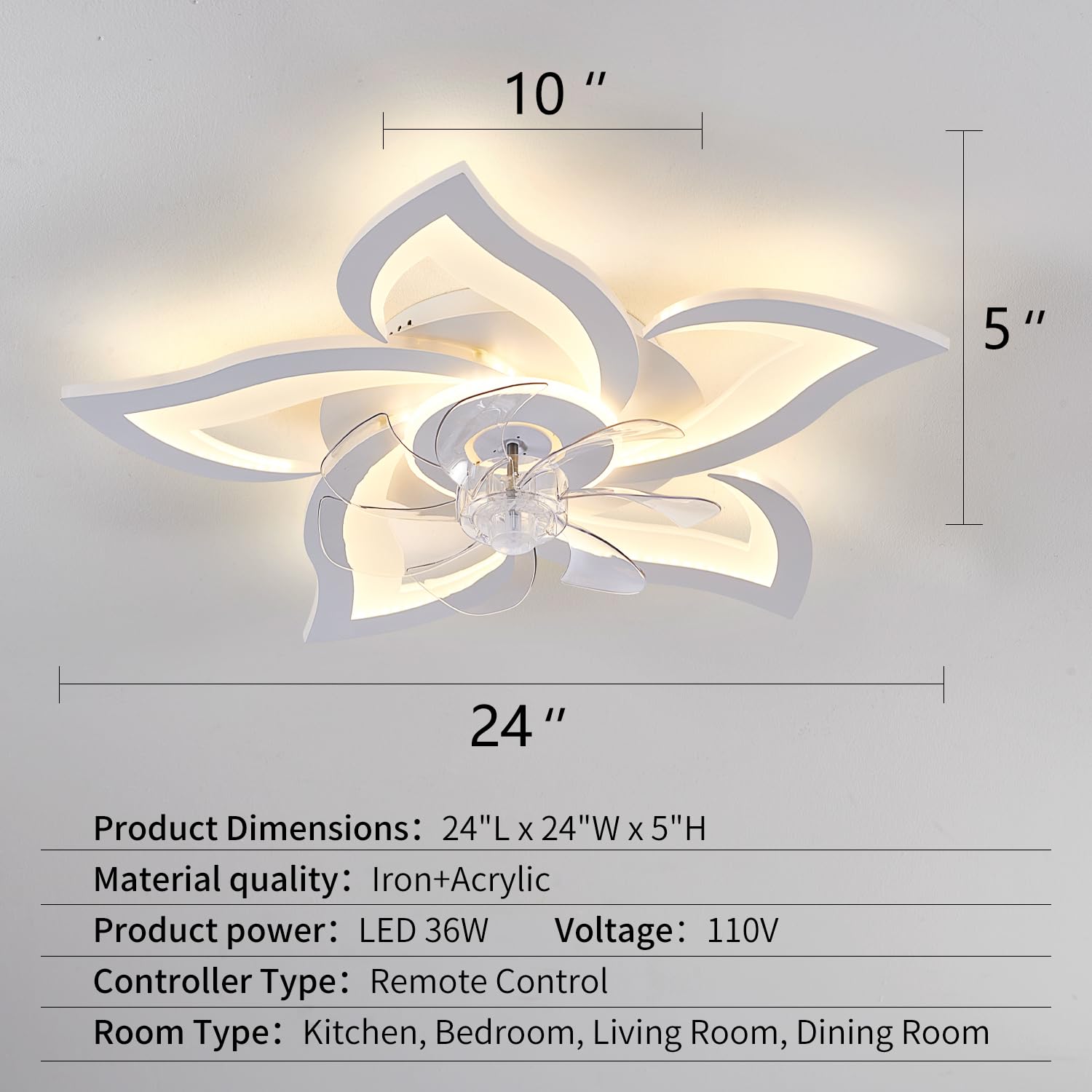Ruibutrade dimmable LED light with 3000K-6000K range for mood lighting.