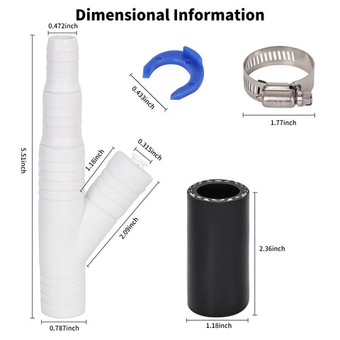 RuieHang DLA-D25QC quick-connect fitting ensures hassle-free kitchen installation.