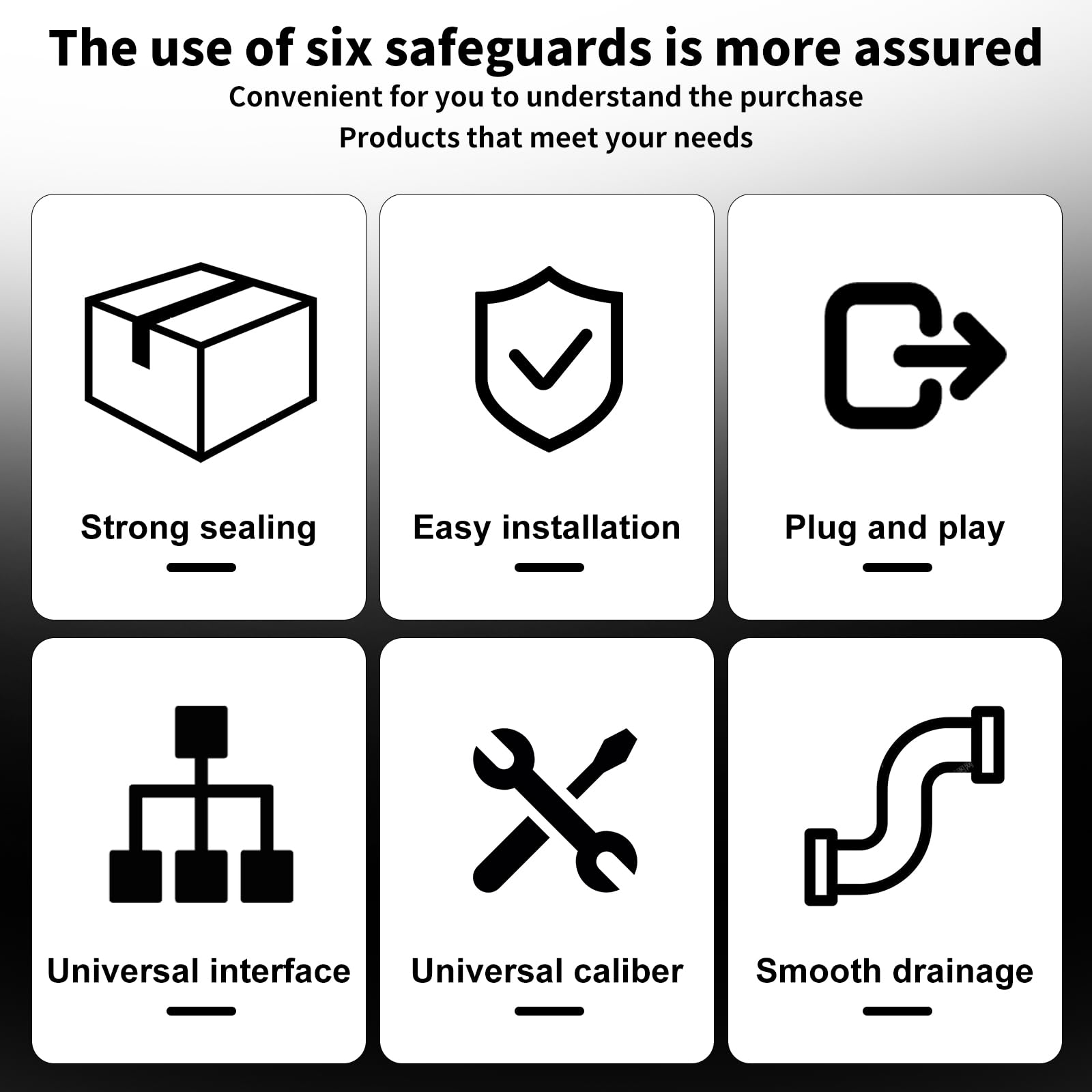 RuieHang self-cleaning-port helps prevent clogs for smoother operation.
