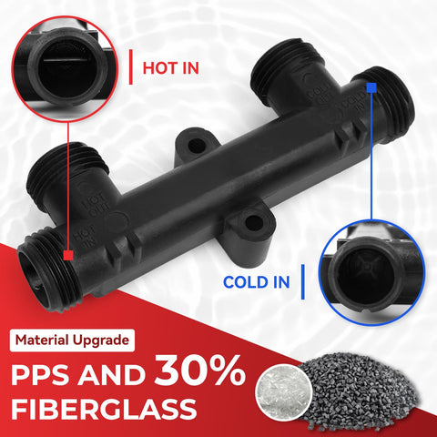 RuieHang WP596816 fittings and screws included for easy setup.