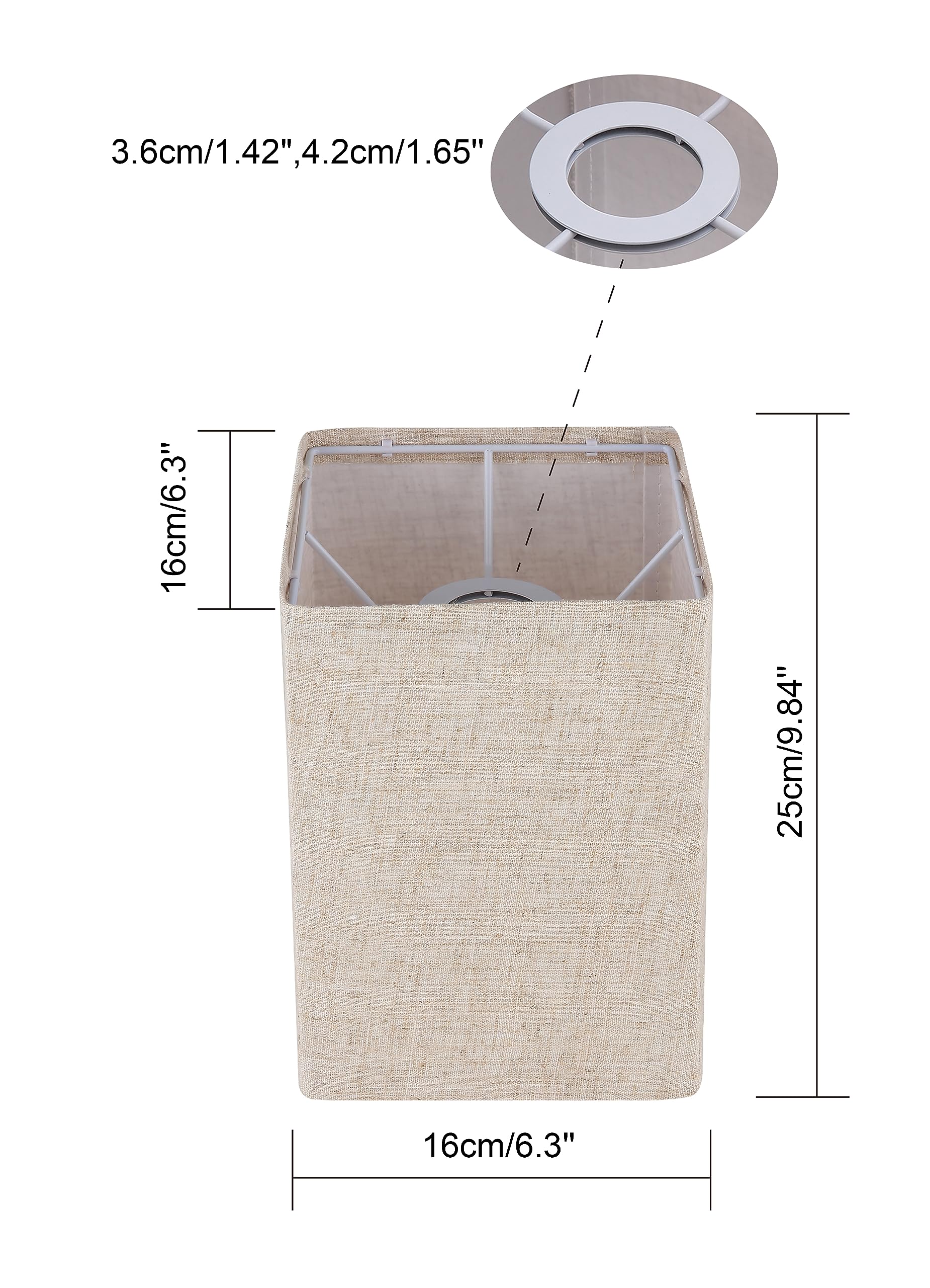 Ruiever drum lampshade beige side view complements neutral decor