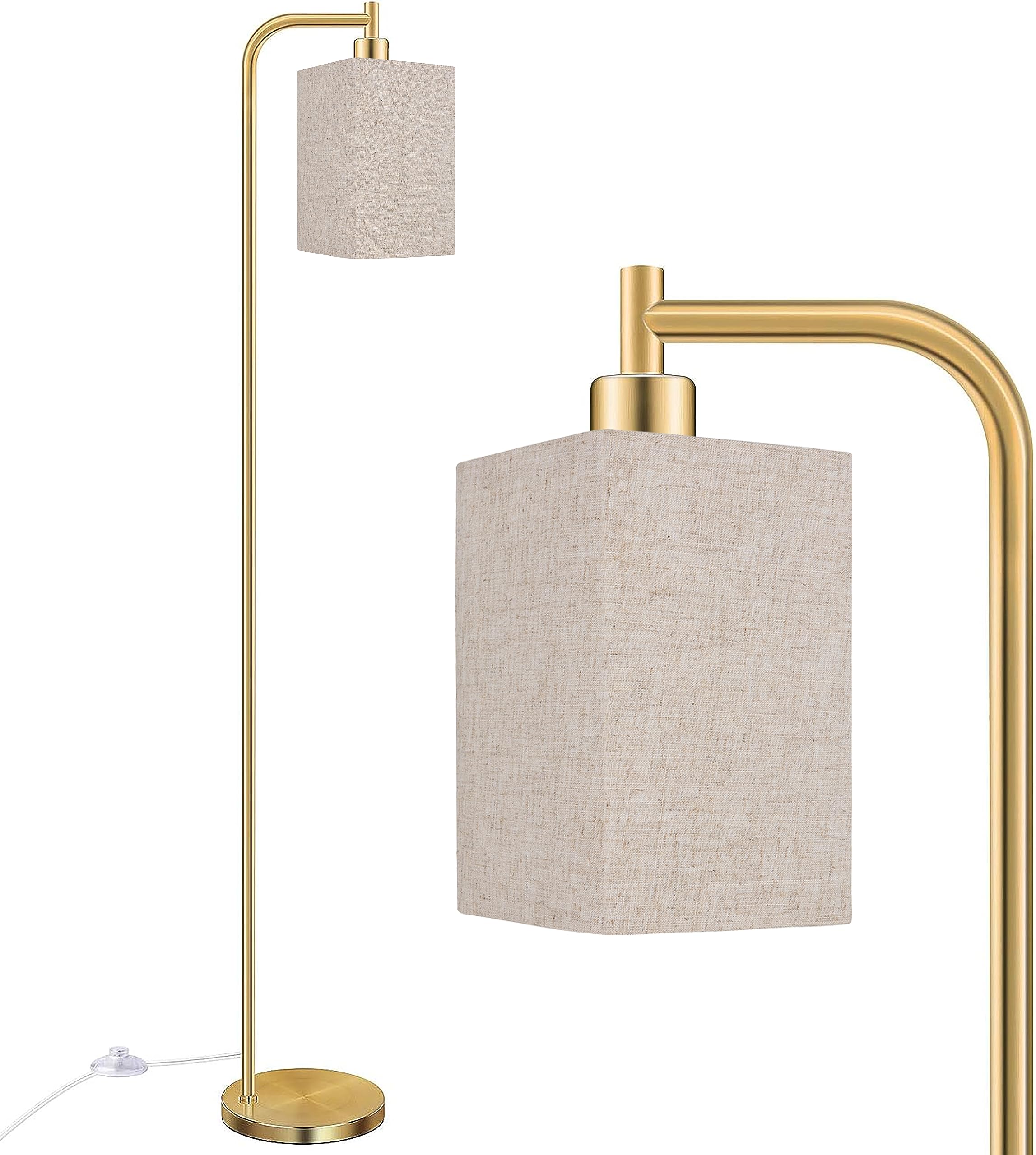 Ruiever drum lampshade natural linen close-up shows smooth texture