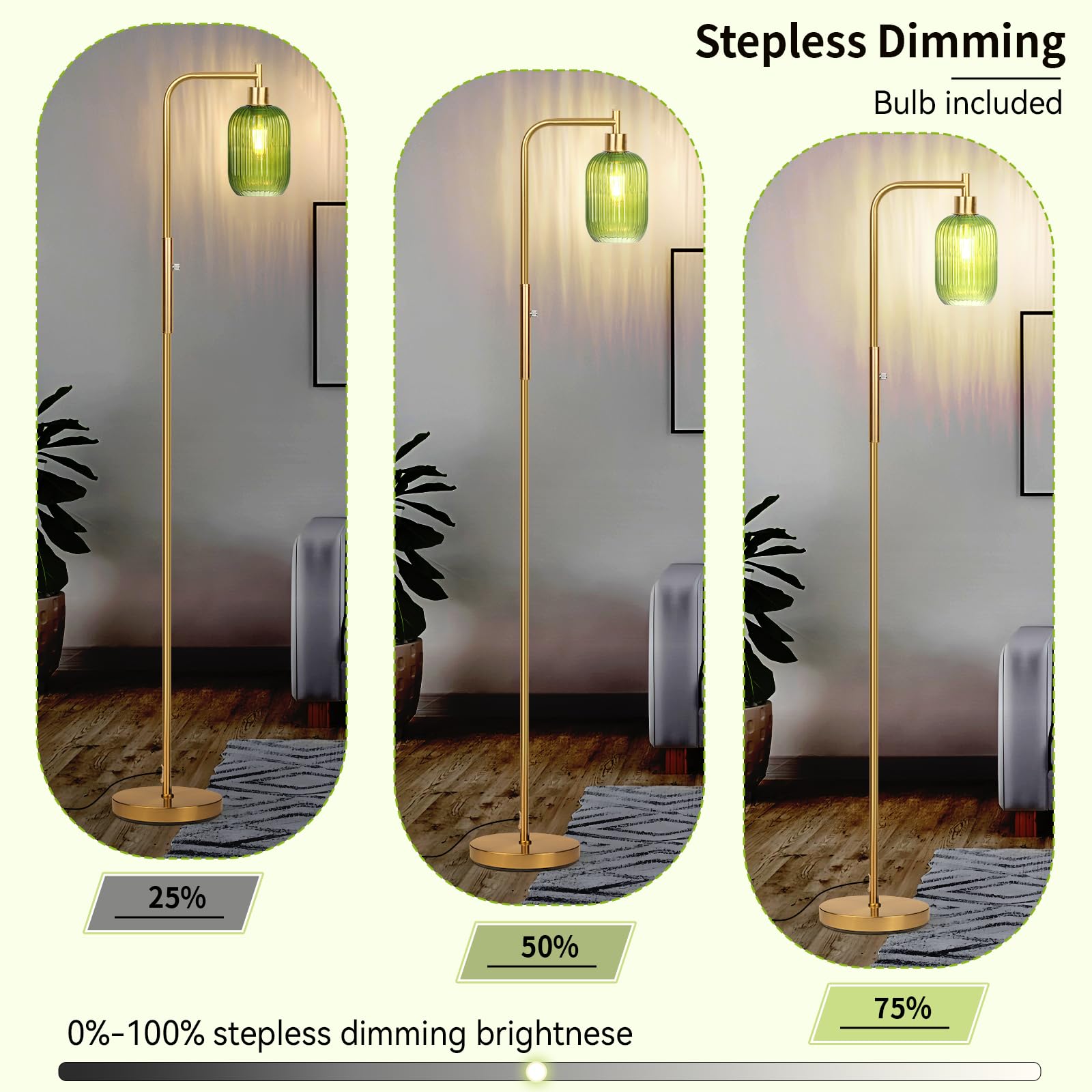 Ruiever E26 lampholder compatible with many bulb options.