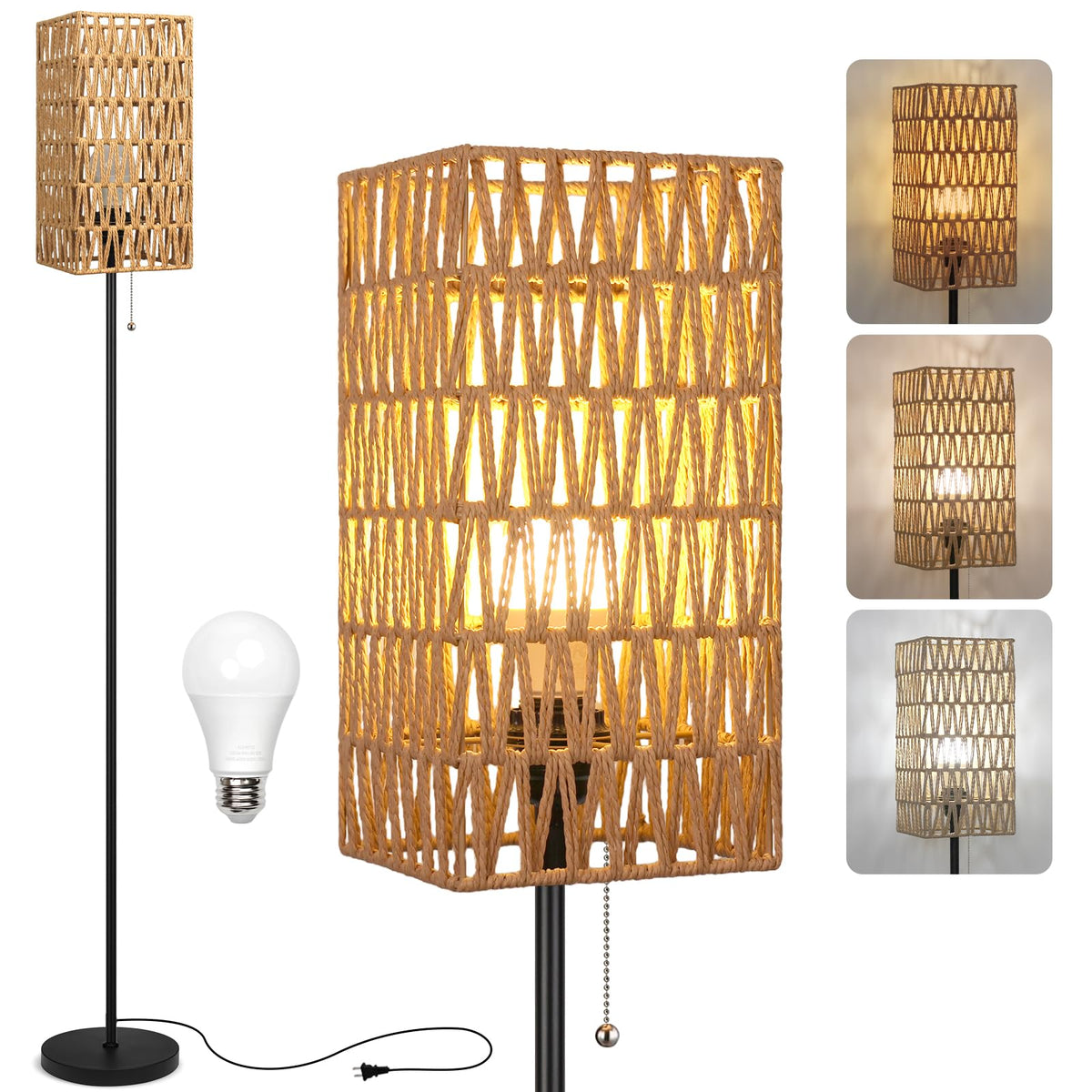 Ruiever floor lamp base sturdy for stable placement in living rooms.