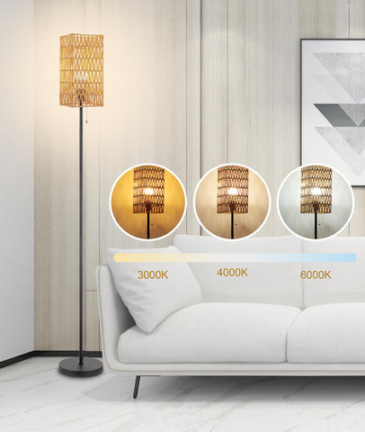 Ruiever floor lamp energy-saving LED bulb reduces electricity use.