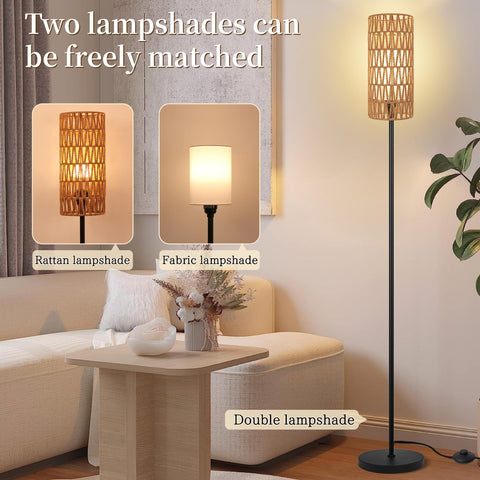 Ruiever floor lamp installation is quick and tool-free.