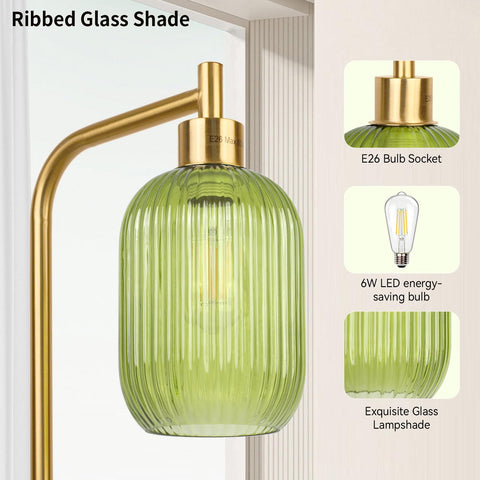 Ruiever dimmable 9W LED bulb included for adjustable brightness.
