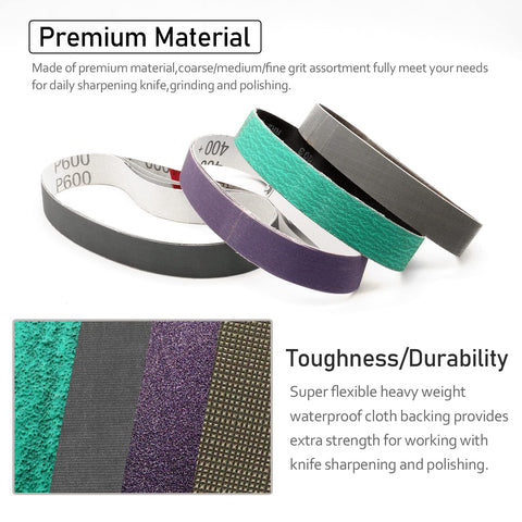RUIHONGV 120 grit belts for initial material removal