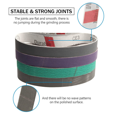 RUIHONGV 240 grit belts for smoothing knife edges