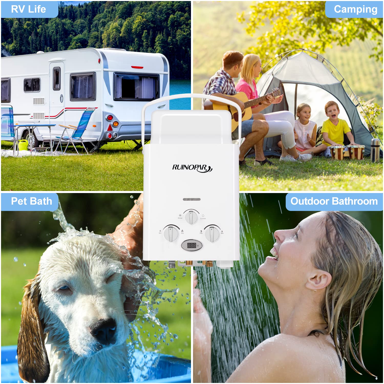 RUINOPAR energy-saving auto-ignition reduces standby fuel use.