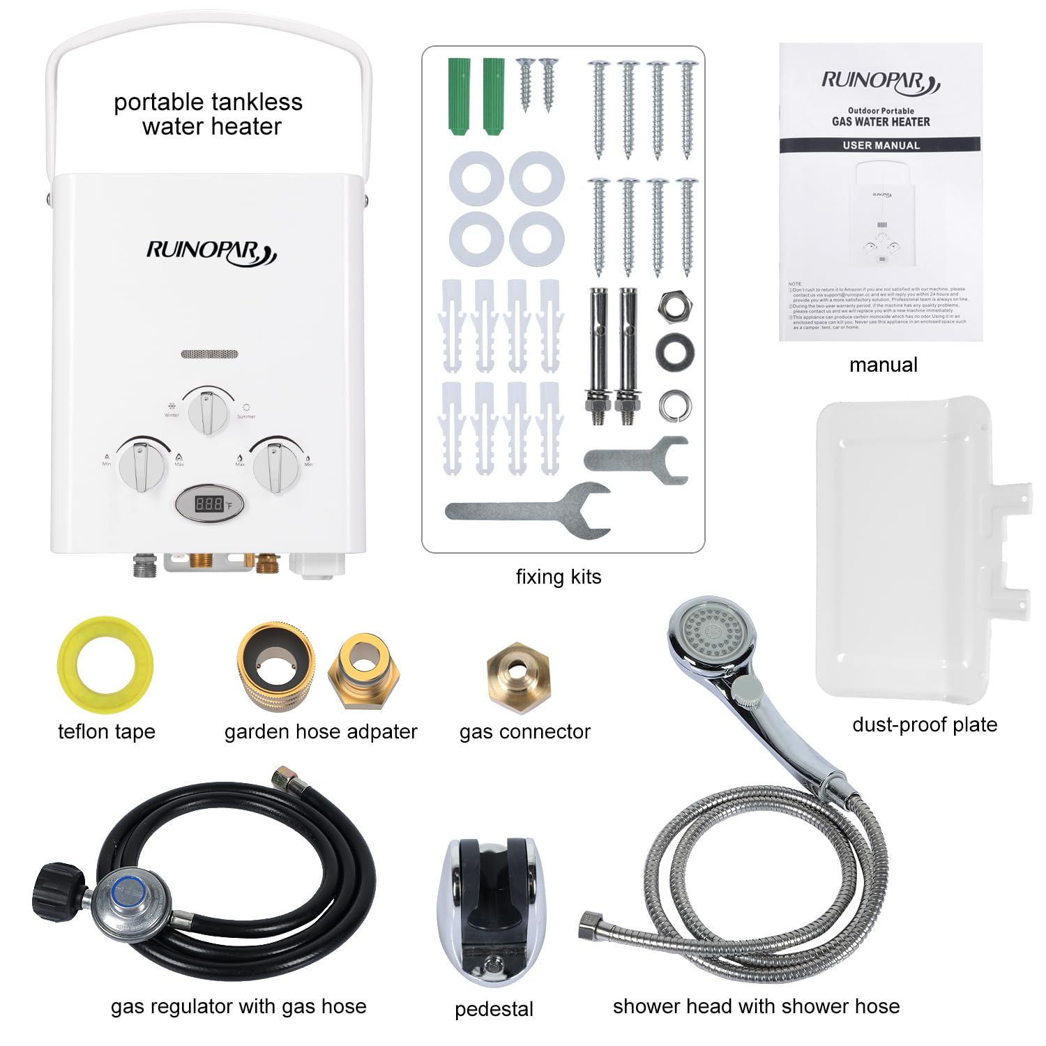 RUINOPAR safety system provides multiple protections for worry-free use.