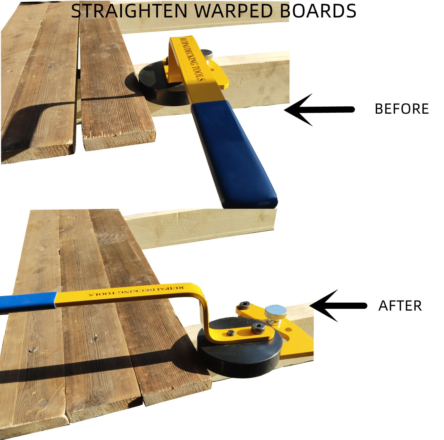 Ruipai Deck Straightening Tool 2x4 fit ensures precise alignment on standard frames