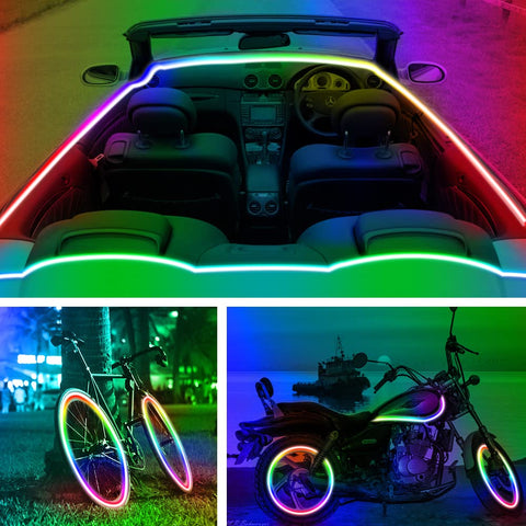 RUISHINE TV backlight LED strip enhances watching with color sync.