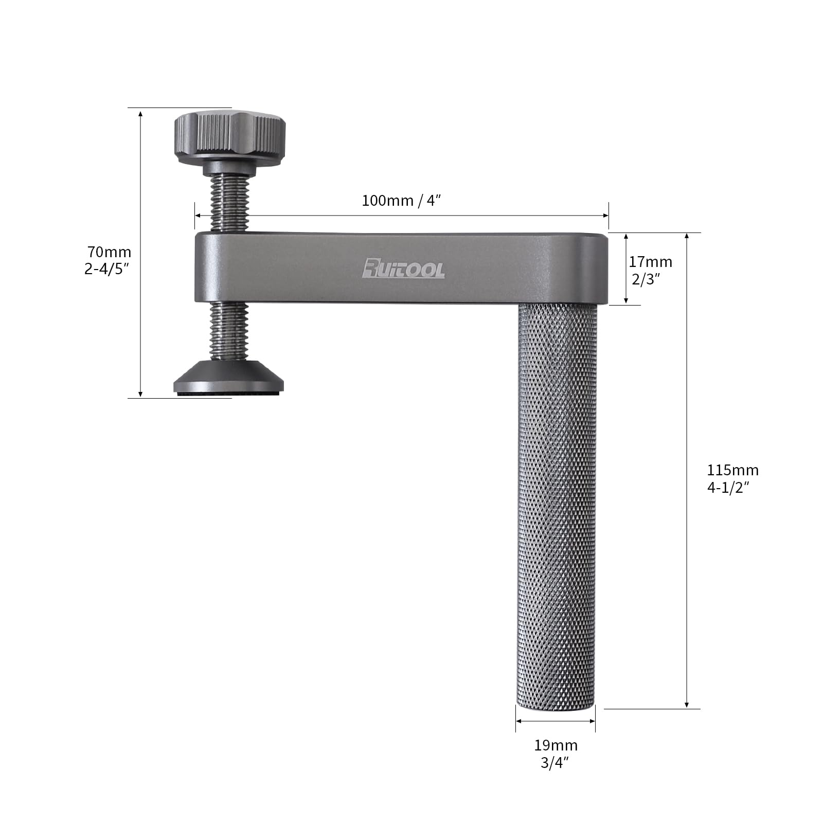 RUITOOL two-pack bench clamps keep you ready for multiple tasks