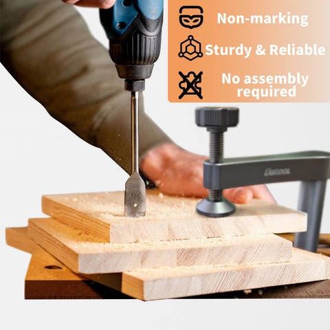 RUITOOL all-metal construction and knob ensure durable, long-lasting clamping