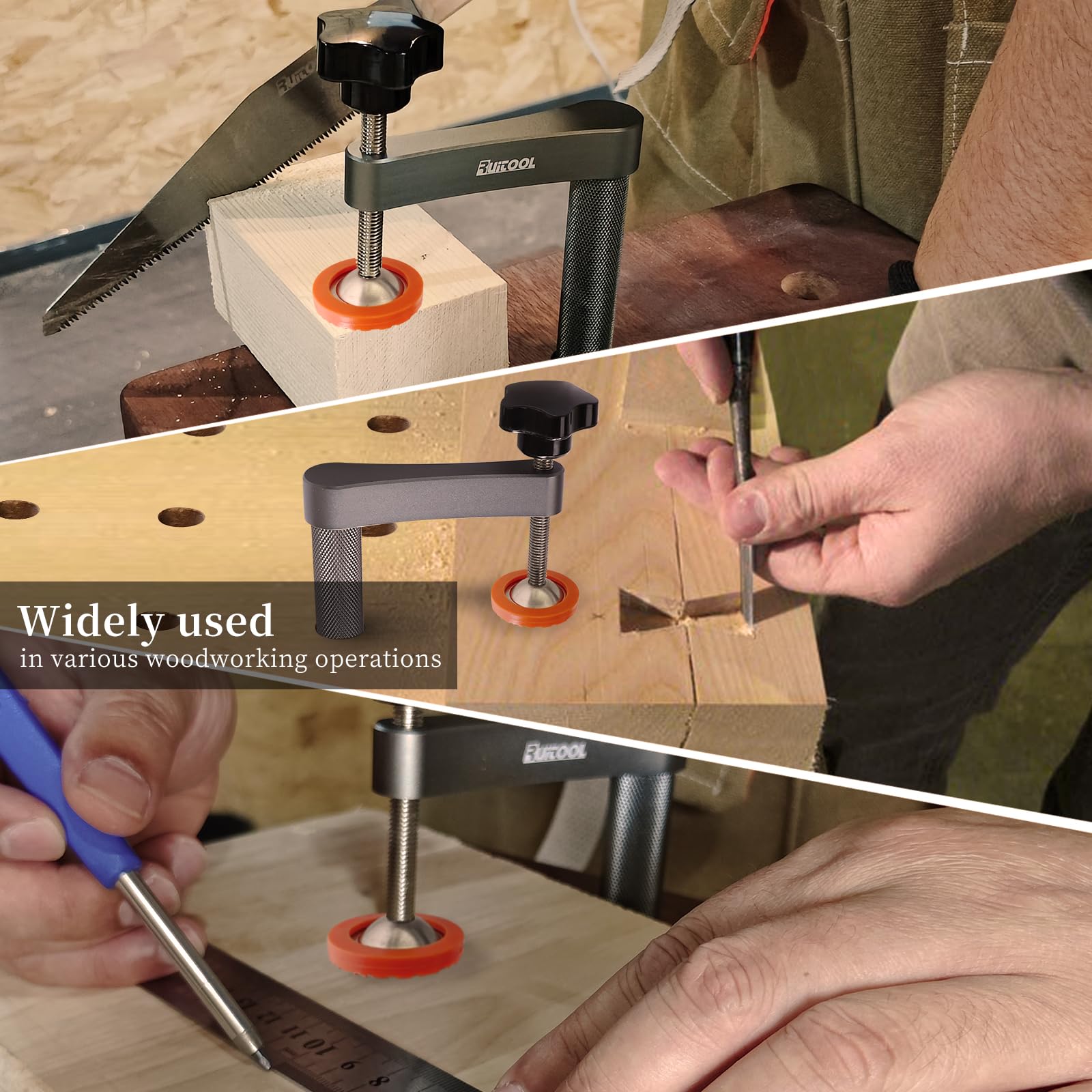 RUITOOL aluminum MFT table clamp provides durable, lightweight support