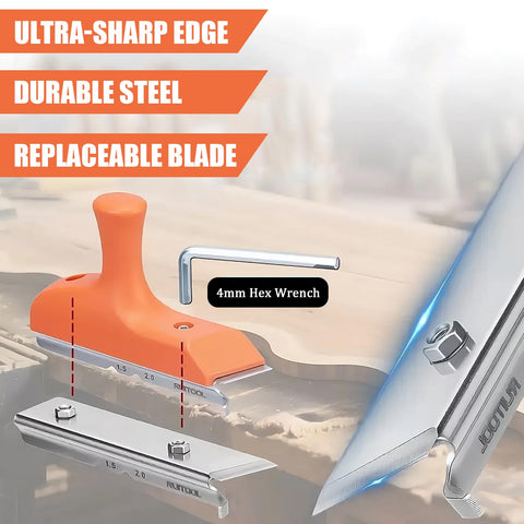 RUITOOL Edge Banding Trimmer precision blade ensures sharp results.