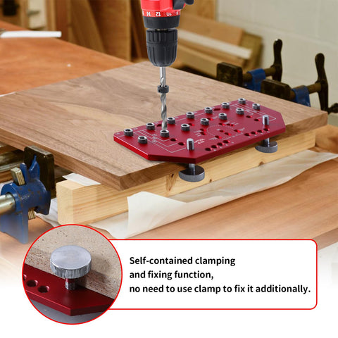 RUITOOL hinge jig template displayed for precise concealed hinge alignment.