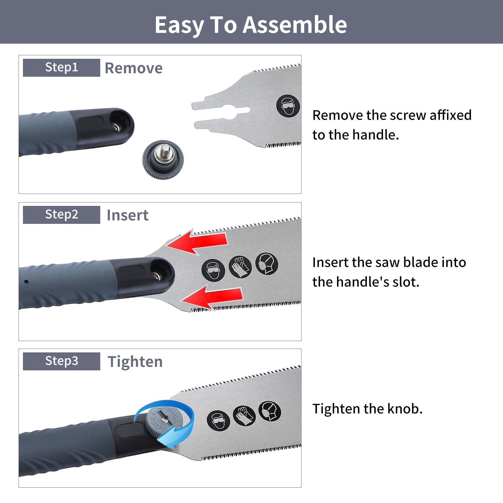 RUITOOL Japanese Pull Saw balanced ergonomic-grip reduces fatigue