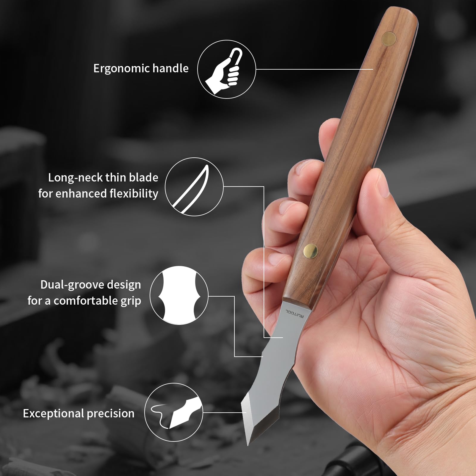 RUITOOL marking knife narrow-groove scribing for tight spaces