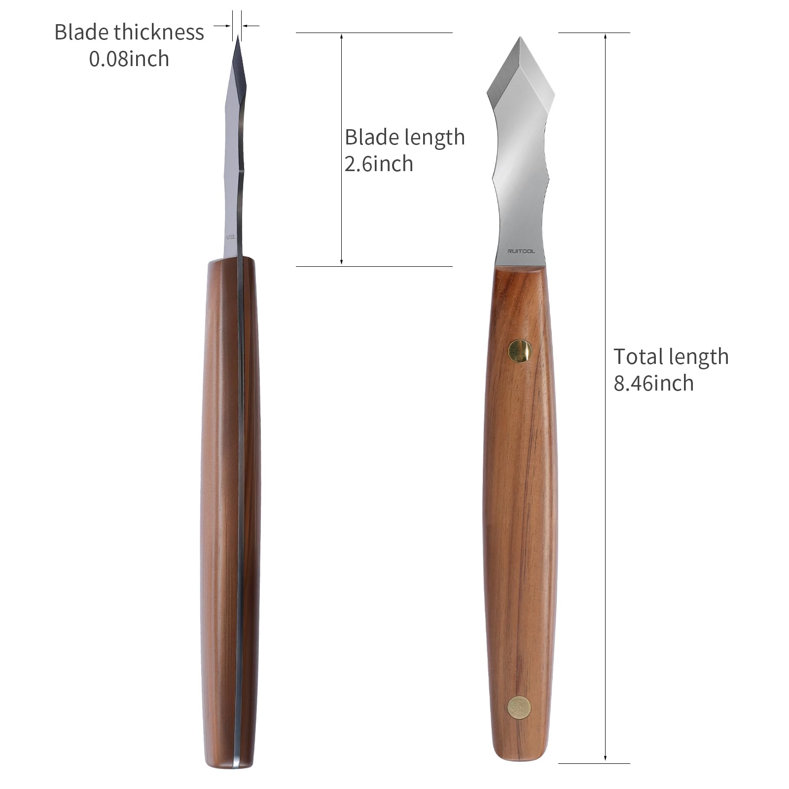 RUITOOL marking knife one-piece high-carbon blade for durable, sharp lines
